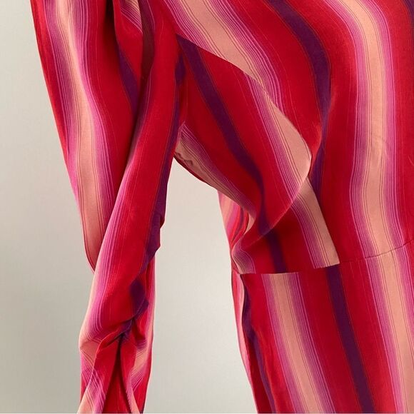 NWT Something Navy red goji bold striped dress size small - Picture 12 of 15